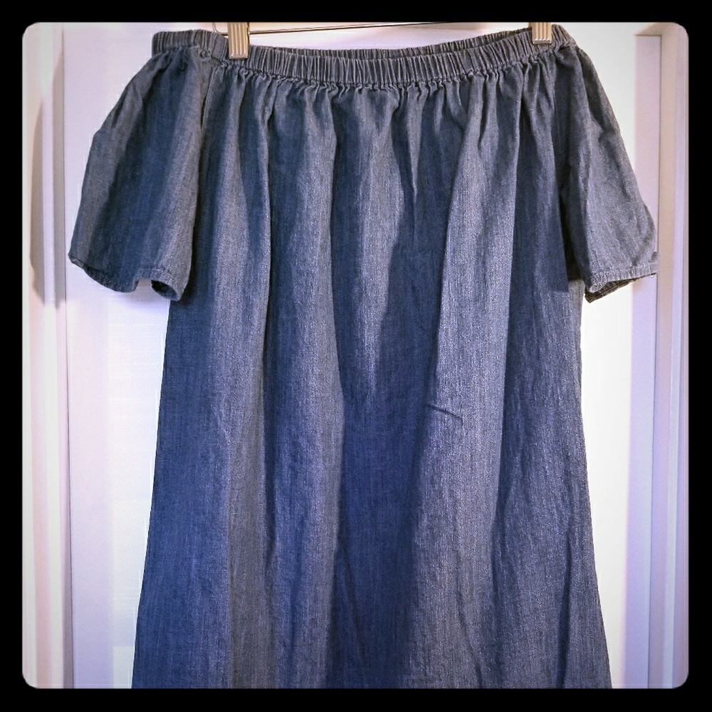 Jean tube dress